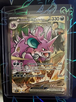 Carta Pokémon Nidoking EX Team Rocket 233/182