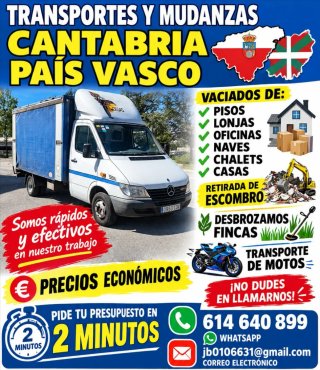 Trasportes y mudanzas pais vasco y cantabria