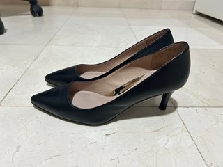 Zendra Zapatos Tacón Talla 36 Negros