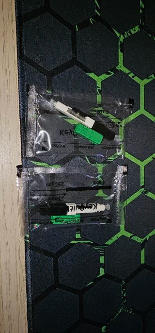 2 Conectores mecánicos SC/APC fibra óptica