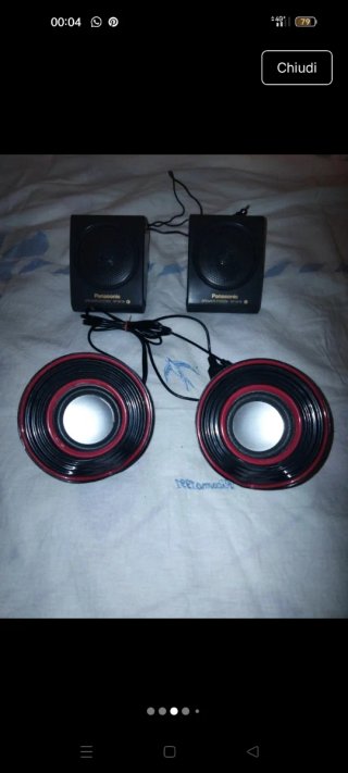 Casse Panasonic Nere e Rosse
