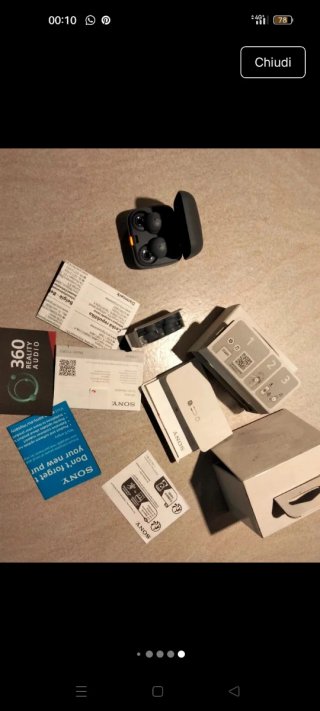 Sony cuffie True Wireless