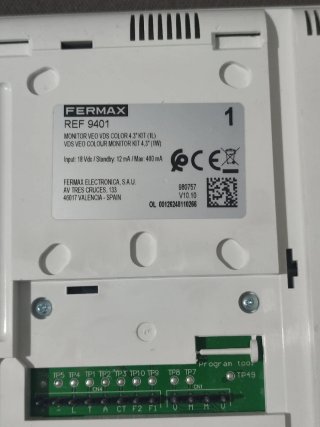 Monitor Fermax 9401