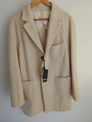 Abrigo Bazzarini Beige Talla 54 nuevo con etiqueta
