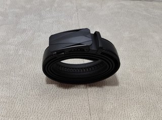 Cinturón con Hebilla Automática Negro 130 cm