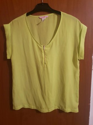 Camiseta Supre verde cremallera XXS