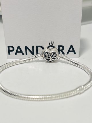 Pulsera Pandora Corazón Árbol de la Vida Plata