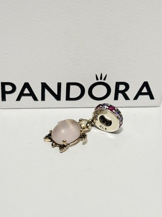 Charm Pandora Tortuga Rosa y Morado