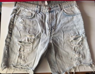 Shorts vaqueros desgastados