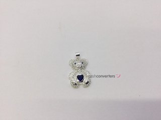 colgante plata 925mm con piedra con circonita