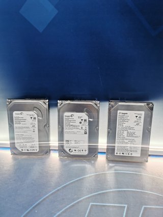 Lote 3 discos duros internos SEAGATE 500, 250 y 80 GB