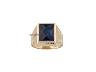 sello oro 18k con piedra con espinela