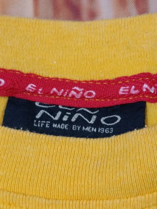 Camiseta Vintage El Niño Amarilla Talla M