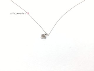 collar oro 18k con diamante de laboratorio 23cm