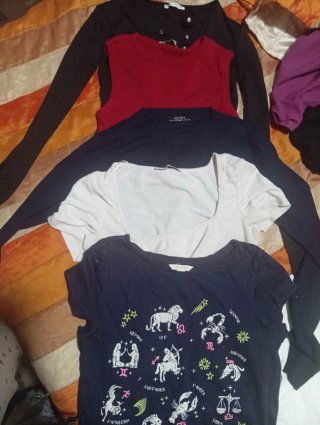 Lote 6 Tops y Camisetas Mujer Talla S
