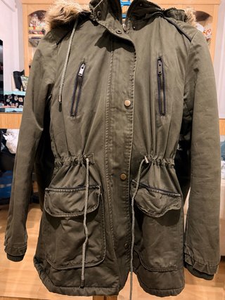 Chaqueta Eva Rosa verde militar