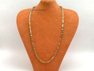 cadena oro 18k con circonita 30cm