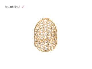 anillo oro 18k con piedra con circonita t. 13 (16,88 mm)