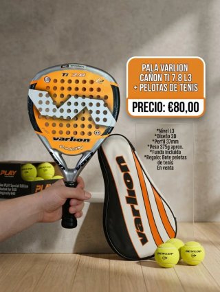 Pala Varlion Cañón Ti 7.8 L3 con funda