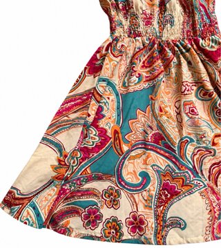 Vestido corto Shein estampado paisley