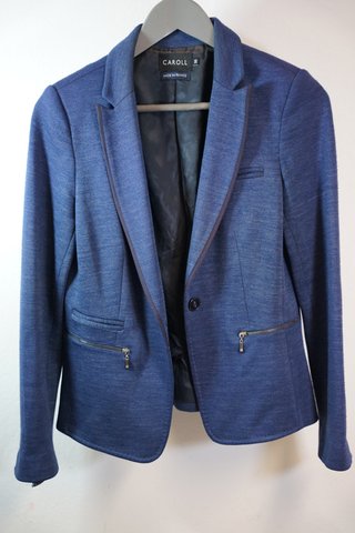 Blazer Azul Caroll Talla 38