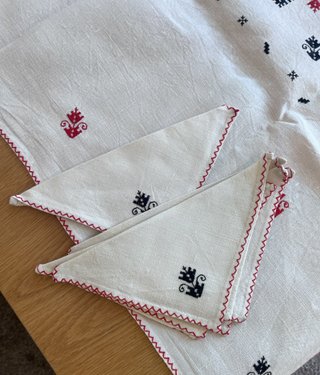 Mantel de Lino con 6 Servilletas