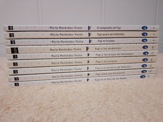 LOTE (II) DE 9 LIBROS SERIE PUPI (blancos)