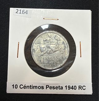 10 Céntimos Peseta 1940 EBC *Manchas* España franc
