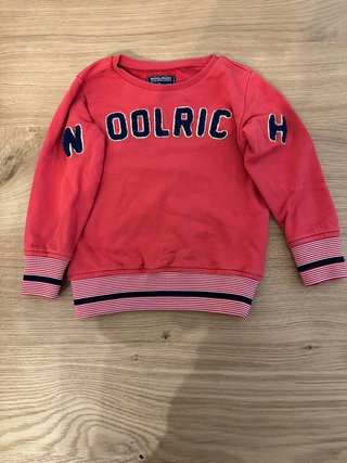 Felpa Woolrich rossa 4 anni