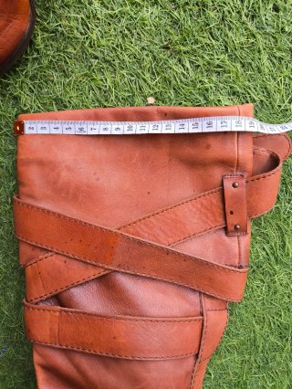 Botas altas Billi Bi de piel camel talla 38