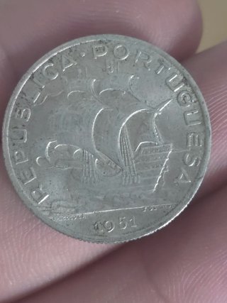 Moneda 5 Escudos Portugal 1951