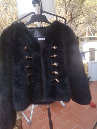 Chaqueta de Pelo Sintético Lissimo Negra