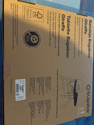 Bandeja para trona Bugaboo Giraffe. Y regalo cojin