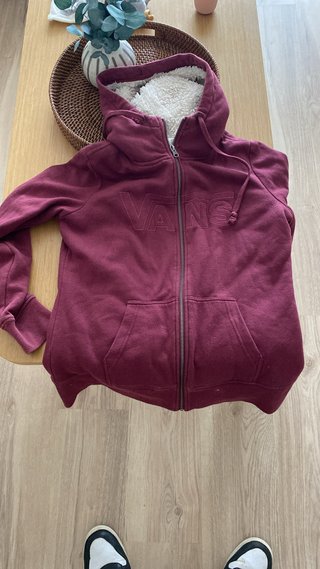 Sudadera Vans con forro polar talla L mujer