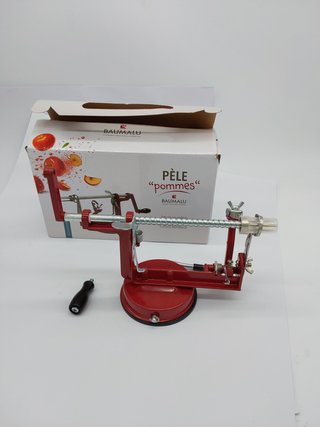 Baumalu 450009 pelador de manzanas metal, rojo vino