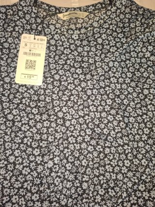 Vestido Stradivarius Estampado Talla S