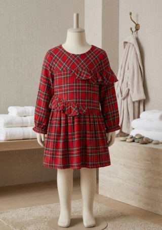 Vestido de Cuadros para Niña 3-4 Años charanga