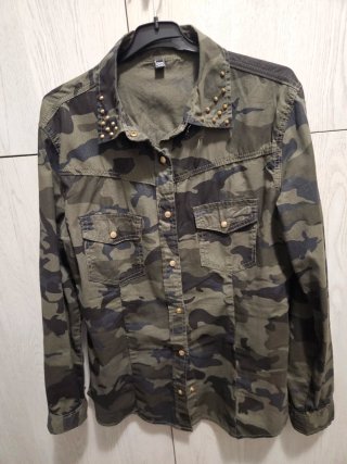 Camisa Camuflaje Entallada Talla L