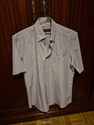 Camisa Emidio Tucci Rayas Manga Corta