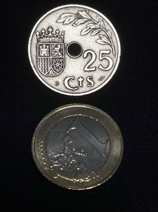 Monedas 25 céntimos 1937 II año triunfal