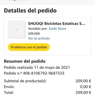 Bicicleta Spinning SHUOQI - Como Nueva