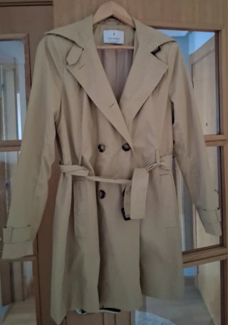 Gabardina Beige Mujer