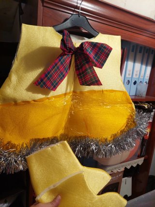Disfraz Campana Infantil Amarillo