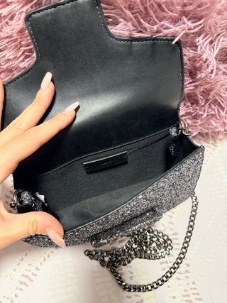 Bolso fiesta purpurina Mango