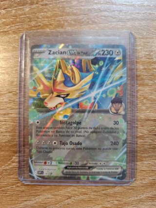 Carta Pokémon Zacian ex de Paul