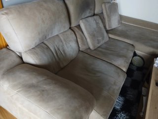 Sofá Chaiselongue Derecha Beige de 270cm con arcón