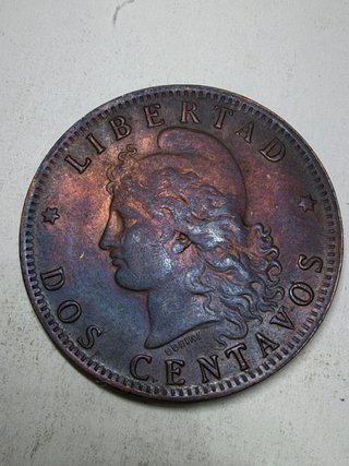 Moneta Argentina 2 Centavos 1894