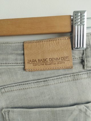Pantalones Vaqueros Skinny Zara Z1975 Gris