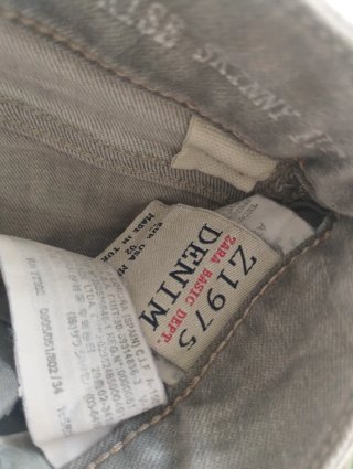 Pantalones Vaqueros Skinny Zara Z1975 Gris