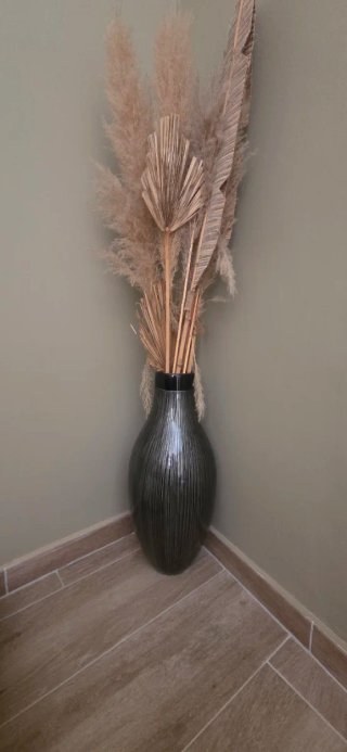 Jarrón Maison du Monde Negro y Beige